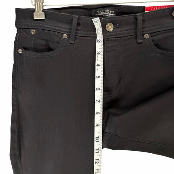 Talbots Barely Boot Jeans Womens 6P Black High Waist Flawless 5 Pocket Denim - Picture 9 of 16